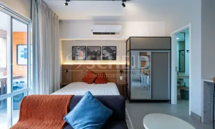 Studio á Venda no Campo Belo Mobiliado  com 40m², 1 quarto.