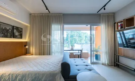 Studio mobiliado á venda no campo belo com 40m², 1 quarto.