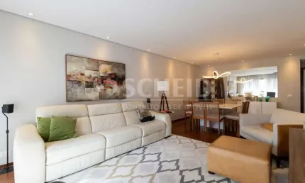 Apartamento á venda no brooklin com 180m², 3 quartos sendo 1 suíte,  2 vagas.