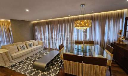 Apartamento Alto Padrão Totalmente Mobiliado para Locação 155 m² de Conforto e Sofisticação.
