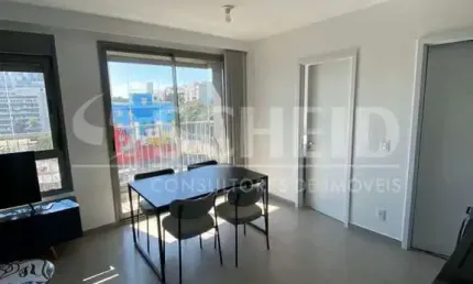 Apartamento mobiliado no alto da boa vista à venda com 37m², 1 dormitório
