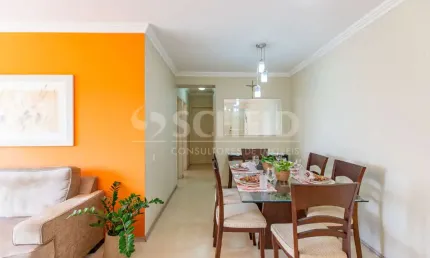 Apartamento á venda no brooklin com 107m², 3 quartos sendo 1 suíte, 1 vaga.