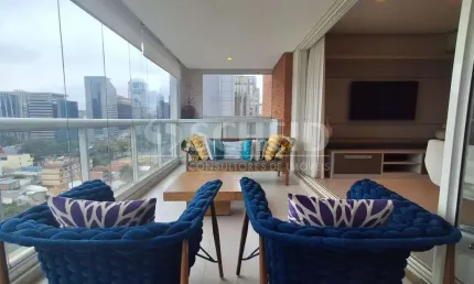 Apartamento para Locação no Itaim Bibi com 90m², 2 dormitórios (2 suítes) e 2 vagas