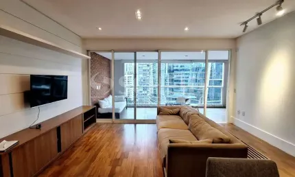 Apartamento para locação no itaim bibi com 90m², 2 dormitórios (2 suítes) e 2 vagas