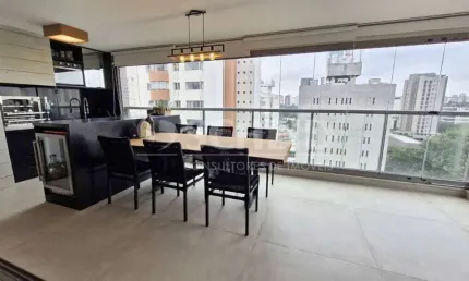 Apartamento á venda no brooklin com 141m², 3 quartos sendo 3 suítes, 2 vagas.