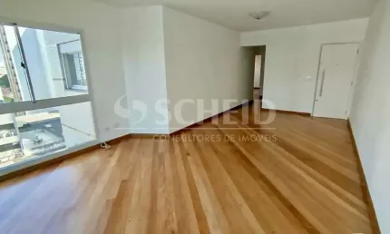 Apartamento semimobiliado para locação em Pinheiros com 118m², 3 suítes, 2 vagas e lazer completo.