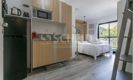 Studio Mobiliado á Venda no Alto da Boa Vista com 26m², 1 quarto.