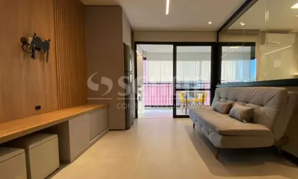 Apartamento para locação no centro / bela vista. novo, 1 dormitório, sala com varanda.