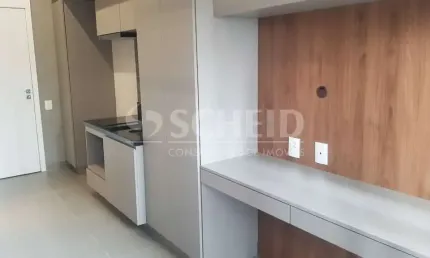 Studio novo para locação no brooklin com 24,92m², a meia quadra do metrô, condomínio haus mitre 370.