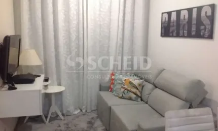 Apartamento com 53 m², com 2 dormitórios, sala, cozinha, banheiro, garagem.