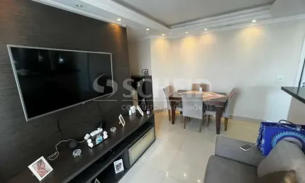 Apartamento à venda  2 dormitórios (1 suíte), varanda com churrasqueira, 2 vagas  jd. marajoara