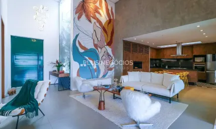 Casa à Venda no Condomínio Fazenda Imperial com 3 Suítes, Escritório, Espaço Gourmet, Piscina Aquec