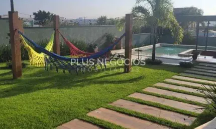 Casa Térrea à Venda no Condomínio Fazenda Imperial em Sorocaba – 4 Suítes, Piscina Aquecida e Área