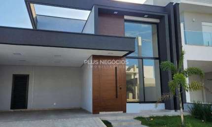 Casa moderna no Condomínio Le France, 3 suítes, 250m², área gourmet, piscina opcional, infraestrutu