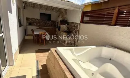 Casa Cond. Reserva Olga com 3 Dorms, Gourmet Completa e Hidro para 5 Pessoas | Av. São Paulo | Acei