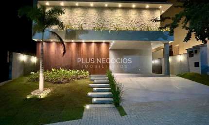 Casa Térrea à Venda no Alphaville Nova Esplanada 4 – 3 Suítes, Escritório, Piscina com Aquecimento