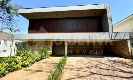 Espetacular casa nova em 3 pavimentos no condomínio de alto padrão Reserva do Vale em Uberlândia