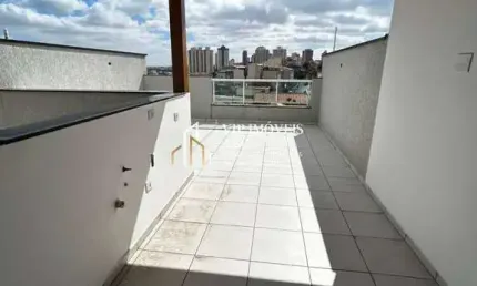 Excelente cobertura para venda, 2 dorm, 2 vagas r$445mil na vila scarpelii