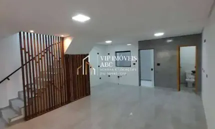 Sobrado novo localizada no jardim das maravilhas, em santo andré -