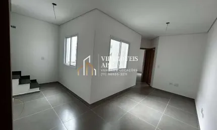 Oportunidade cobertura nova 82m² para venda na vila scarpelli, santo andré