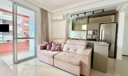 Apartamento mobiliado, 02 quartos em condomínio clube no bairro de barreiros/são josé.