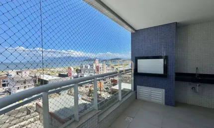 Lindo apartamento com sacada e churrasqueira, com vista mar, 03 quartos no bairro de campinas/sj