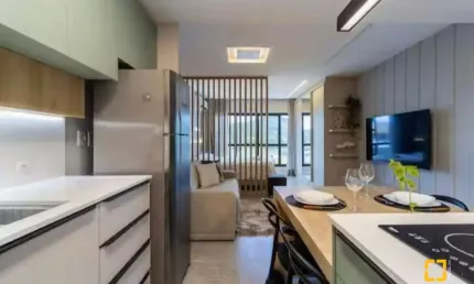 Studio mobiliado com 1 vaga - Campeche | Florianópolis/SC