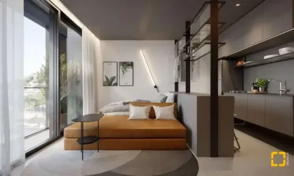 Studio com vista mar no centro de florianópolis - ideal para morar ou investir!