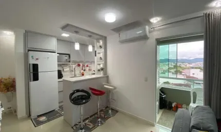 Apartamento de 02 dormitórios sendo 01 suíte no centro de palhoça -sc