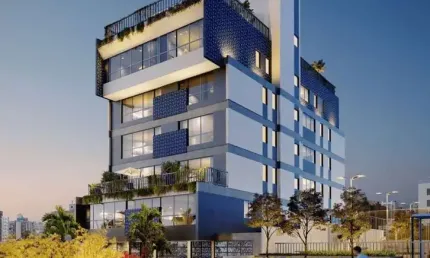 Studio com 38,43 m², 1 vaga, no centro de florianópolis