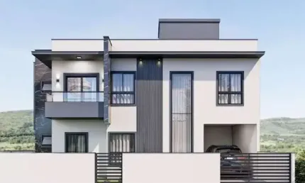Casa nova com 3 dormitórios, sendo 1 suíte, 2 vagas, no sertão do maruim - nova são josé/sc