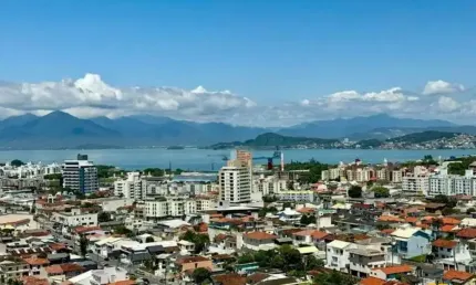 Cobertura linear com vista para o mar - estreito, florianópolis / sc
