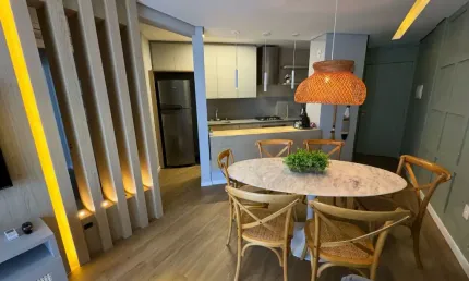 Apartamento mobiliado e decorado  à 300 mt do mar praia ingleses