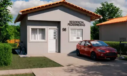 Casa de 2 dormitórios em nascente marajoara, pederneiras - oportunidade!
