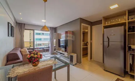 Flat 1 Quarto, 37 m², Mobiliado no Holanda’s Prime – Excelente Localização !