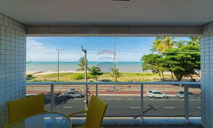 Flat de alto padrão à beira-mar e vista definitiva a venda no cabo branco