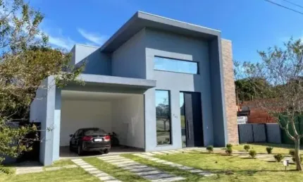 Linda casa alto  padrão com 358m² de construção-1000m²de terreno-4 suites cond. residencial santa barbara