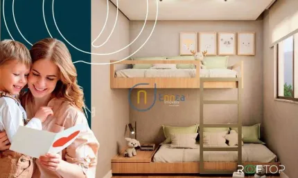 Apartamento com 2 dormitórios à venda, 37 m² por R$ 210.000,00 - Poço Rico - Juiz de Fora/MG