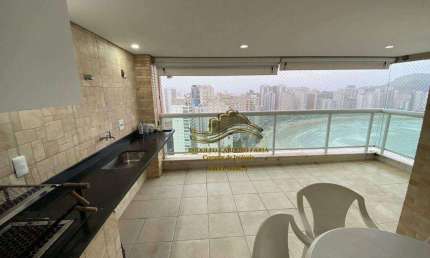 Guarujá Praia das Astúrias Linda Vista Mar 3 Dormitórios 117m² 2 Vagas Piscina Sauna Varanda Gourmet