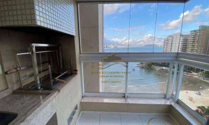 Guarujá Praia das Astúrias Frente ao Mar 3 Dormitórios 110m² 2 Vagas Piscina Churrasqueira