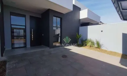 Casa com  01 suite + 02  dormitórios  à venda, 89 m² por r$ 520.000 - vista linda - cascavel/pr