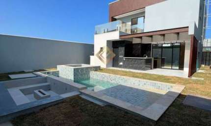 Terras Alphaville 2 - Pra família: Casa 3 dorm. piscina e churrasqueira.