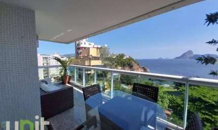 Unit imobiliária vende belíssimo apartamento 4 quartos na boa viagem - niterói