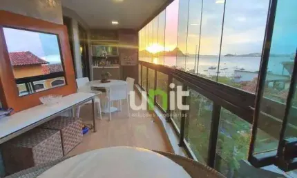 Apartamento com 4 dormitórios à venda, 183 m² por r$ 2.200.000,00 - charitas - niterói/rj