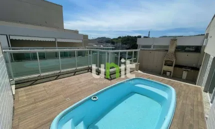 Cobertura linear com 2 dormitórios à venda, 111 m² por R$ 1.053.000 - Santa Rosa - Niterói/RJ