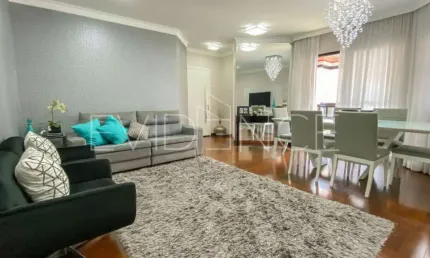 Apartamento de 123 metros com 3 dormitórios (3 suítes), 2 vagas, no jardim Anália Franco