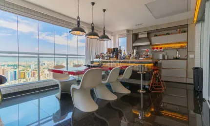 Apartamento alto padrão à venda no Anália Franco com 4 suítes e varanda gourmet