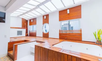 Cobertura à venda no jardim anália franco com 212 metros, 3 suítes e jacuzzi
