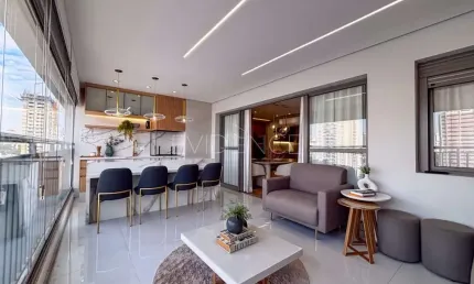 Apartamento à venda com 2 suítes e 2 vagas no Tatuapé - Varanda Gourmet - PORTEIRA FECHADA