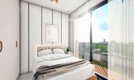 Cobertura 1 dorm a próximo ao shopping Villa Romana